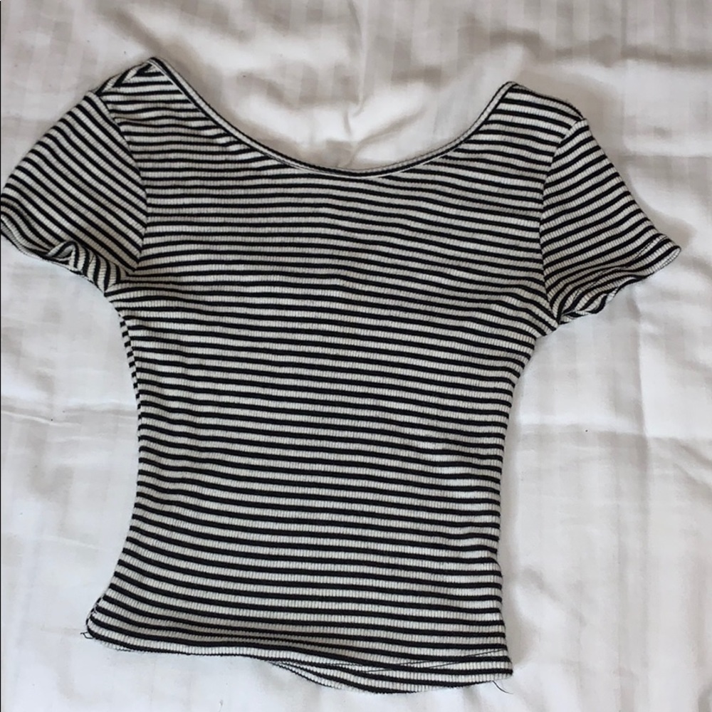 Brandy Melville striped crop top